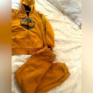 Camel colored Timberland boys sweatsuit